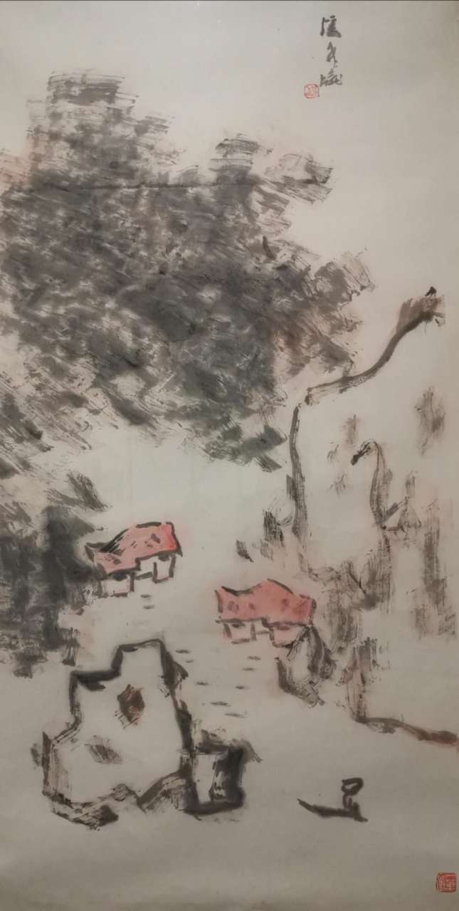 国画# 潘飞仑先生山水画作品欣赏.