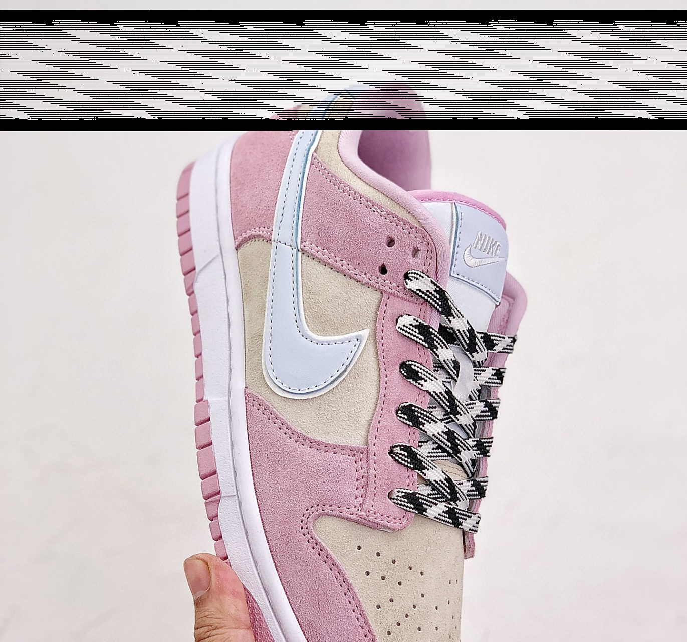nike dunk low "pink foam" 粉蓝配色