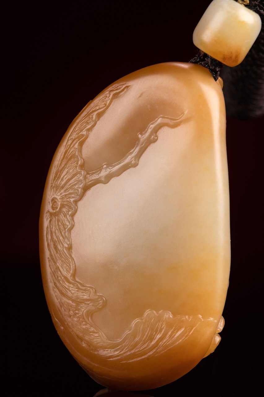 【呱呱来财】新疆和田玉籽料 黄沁青蛙 呱呱来财 顶呱呱挂件 和田玉