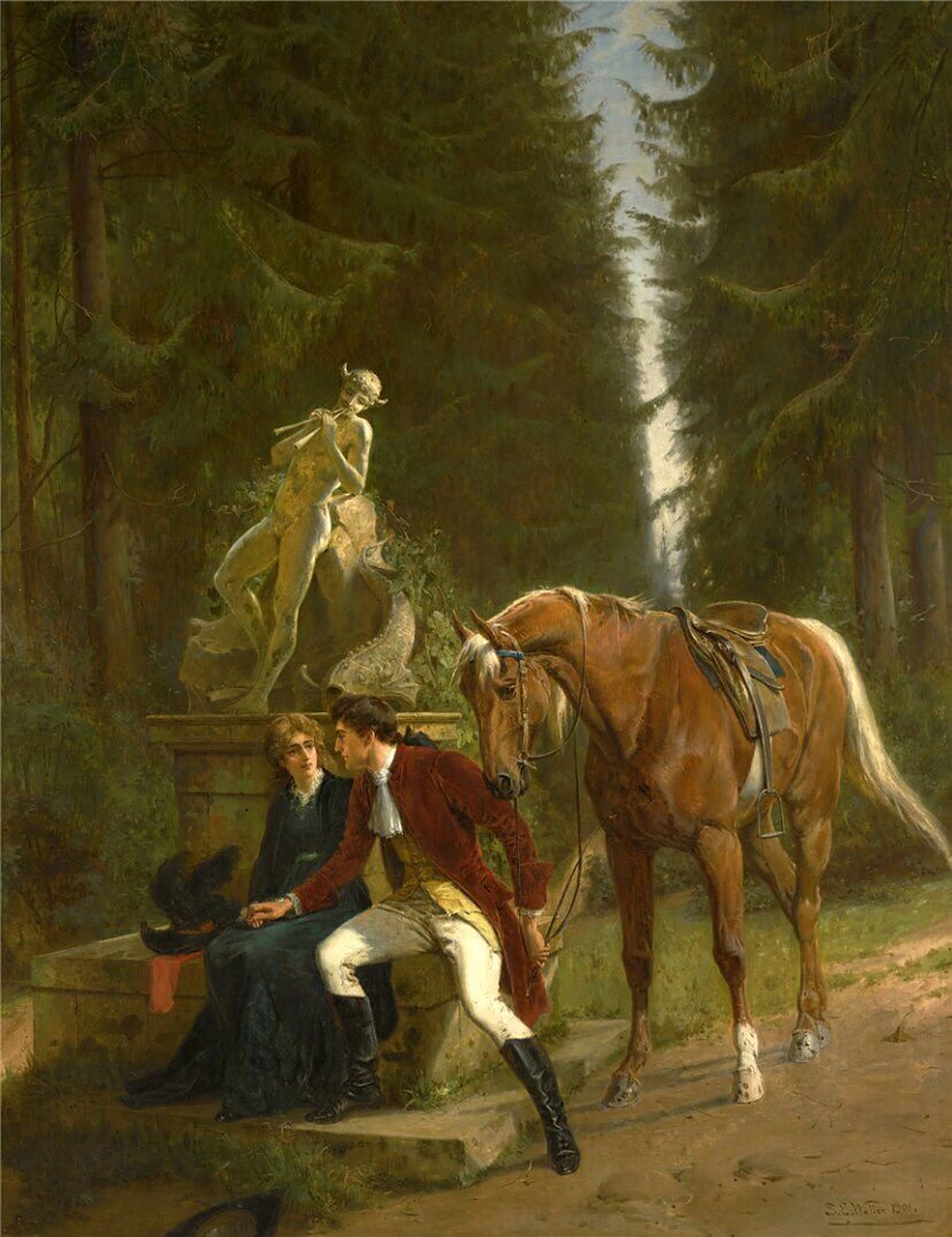 英国艺术家塞缪尔·埃德蒙·沃勒samuel edmund