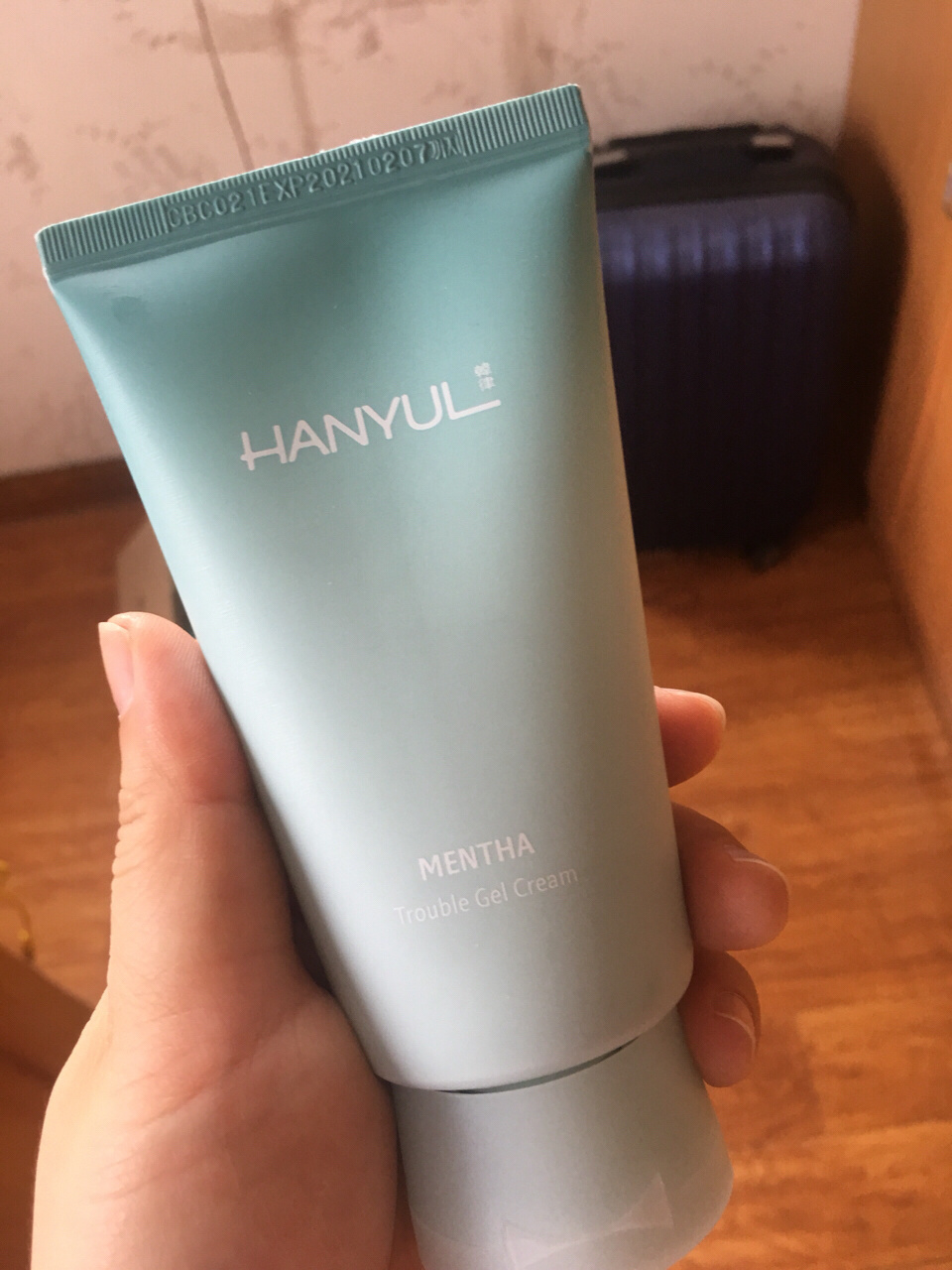 韩律hanyul 薄荷系列 清爽痘痘肌抗敏镇静保湿面霜100ml 因为饮食