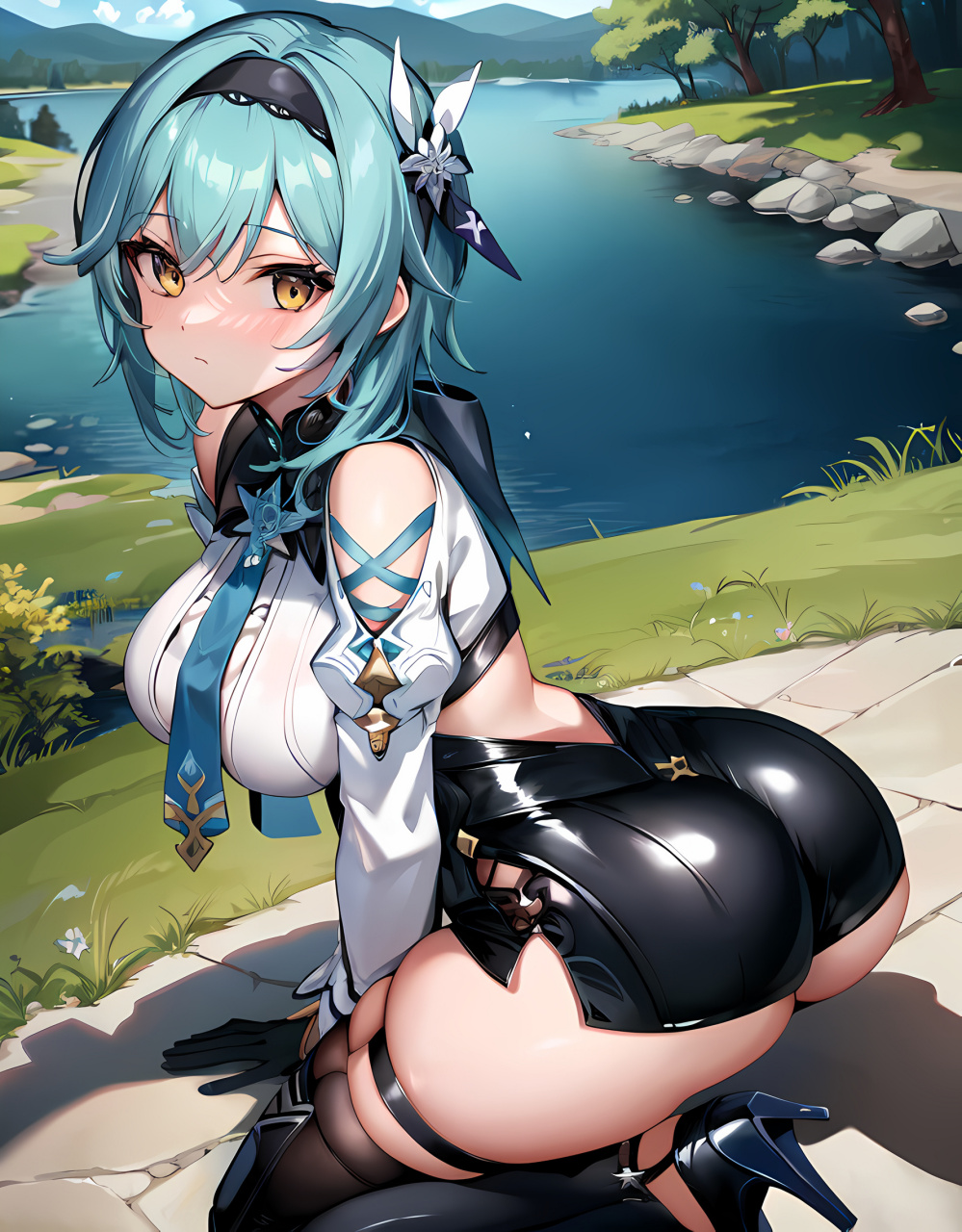 ai绘制的#原神# 优菈,你们觉得怎么样?