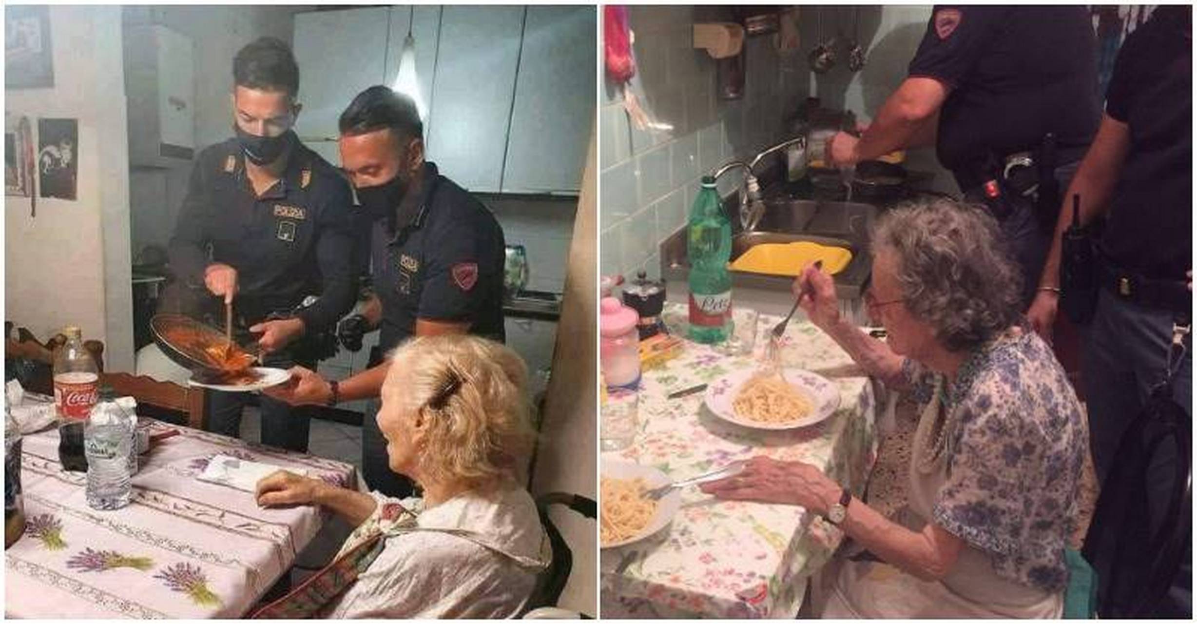 警察叔叔果然是萬能的,國外80歲獨居老人讓警察來做飯啦