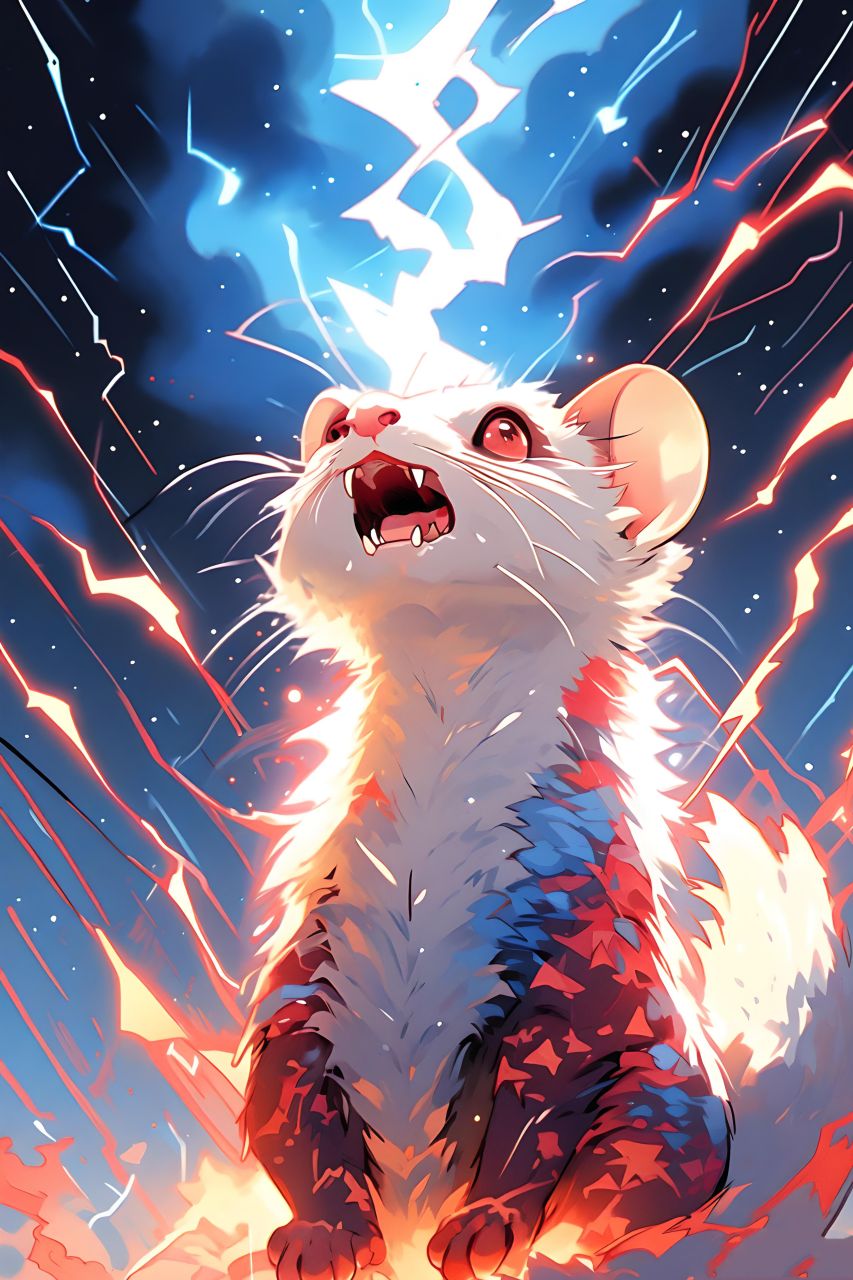 a绘53,#可爱##图片##动漫头像和壁纸##二次元##白鼬