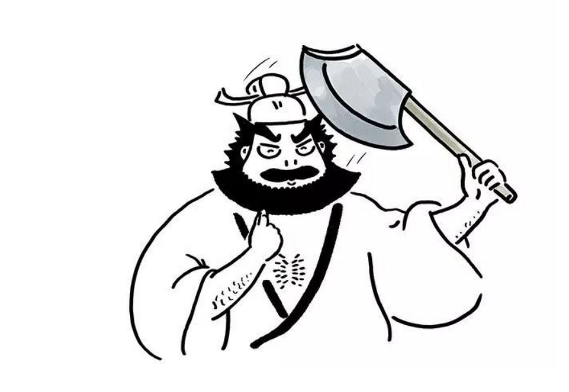 草木虫脑洞:李逵刮胡子,难怪这胡子这么有形状[滑稽]