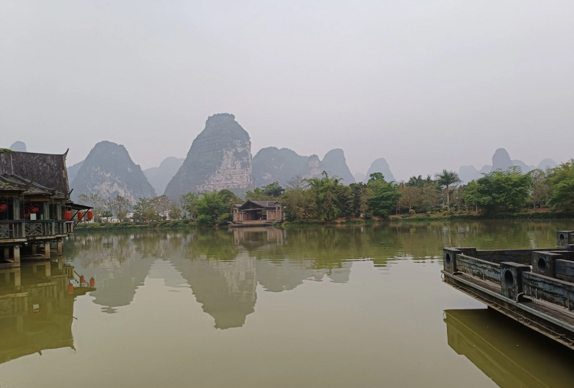 广西崇左市大新县的早晨山水! 676767