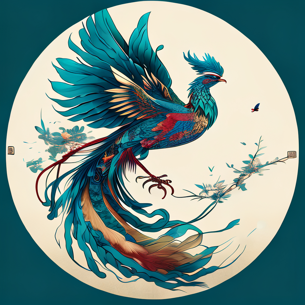 奁开双凤飞,带结青鸾袅.淡雅,平和,虚幻#百度文心一言来了