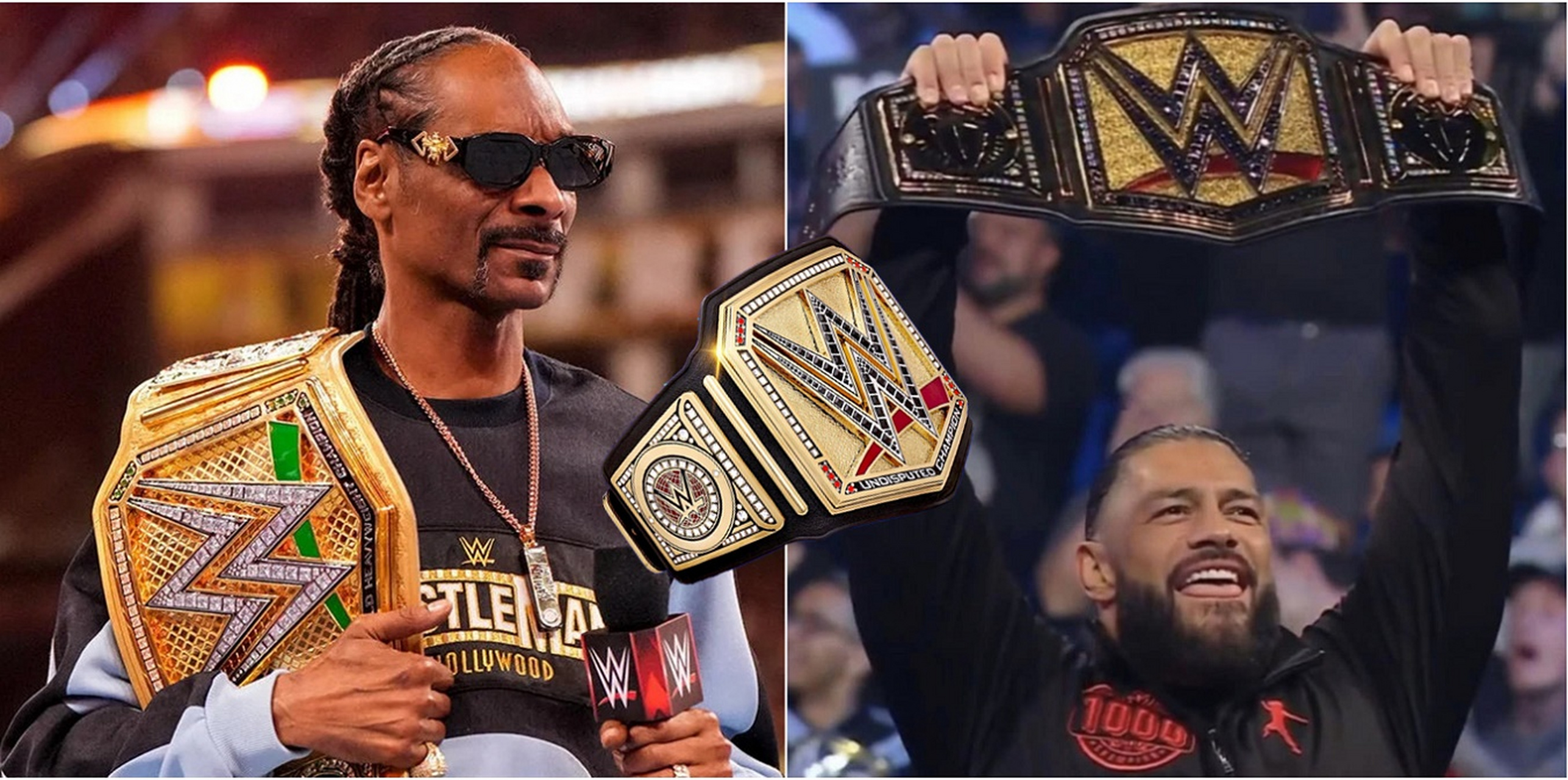 wwe# #摔角#  全新"毋庸置疑wwe环球冠军"腰带亮相!