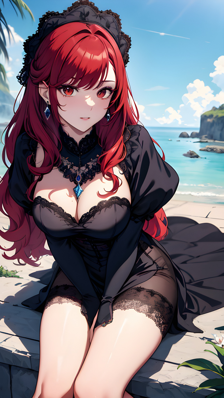 ai绘画,高冷贵族红发小姐姐分享.#ai绘画# #ai美少女