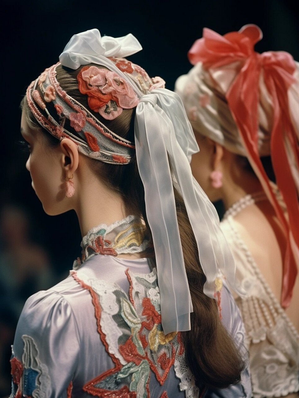 捷克民族服饰设计灵感  在捷克传统文化中,已婚妇女习惯在头上包着一