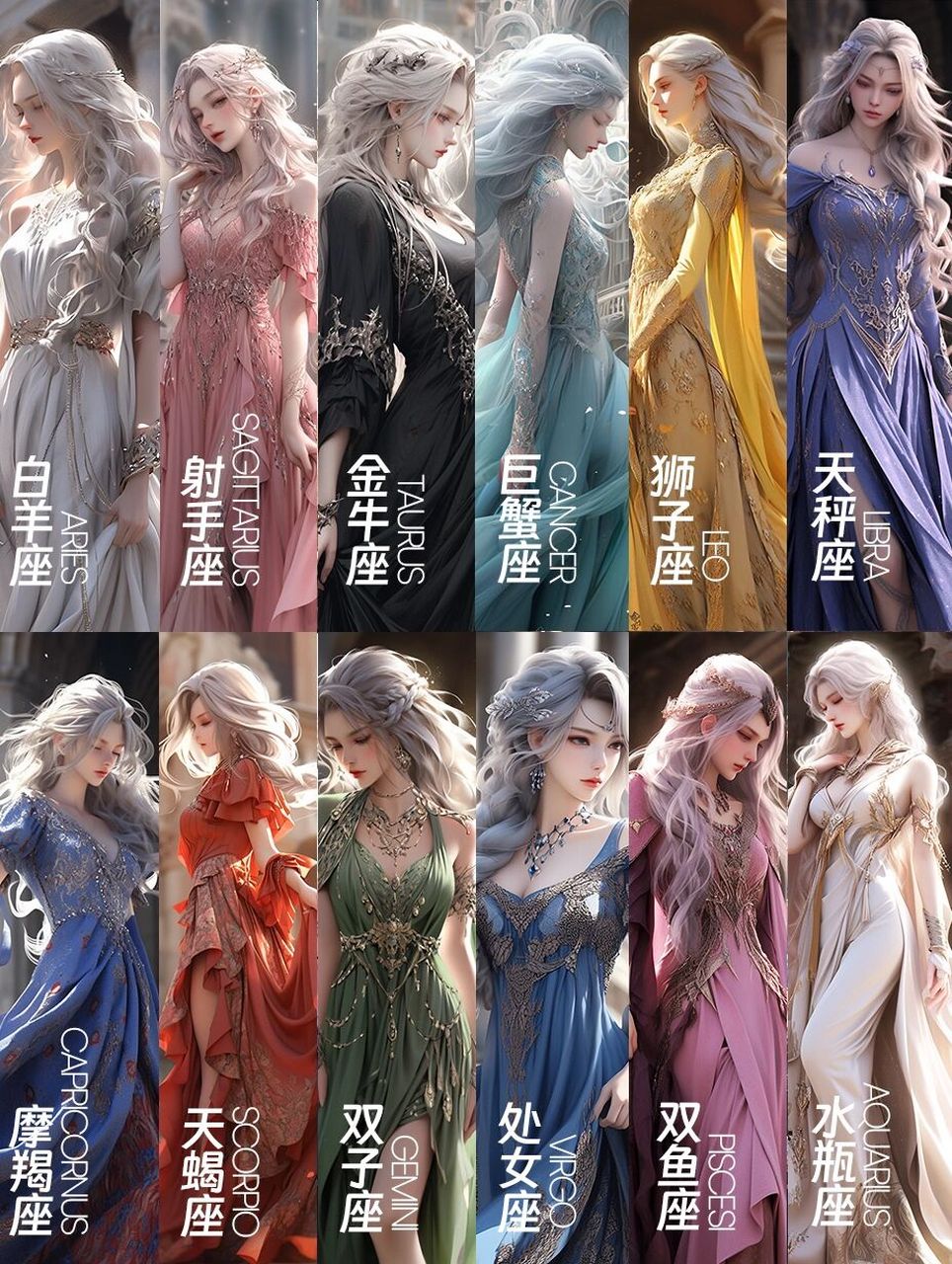 12星座专属公主裙
