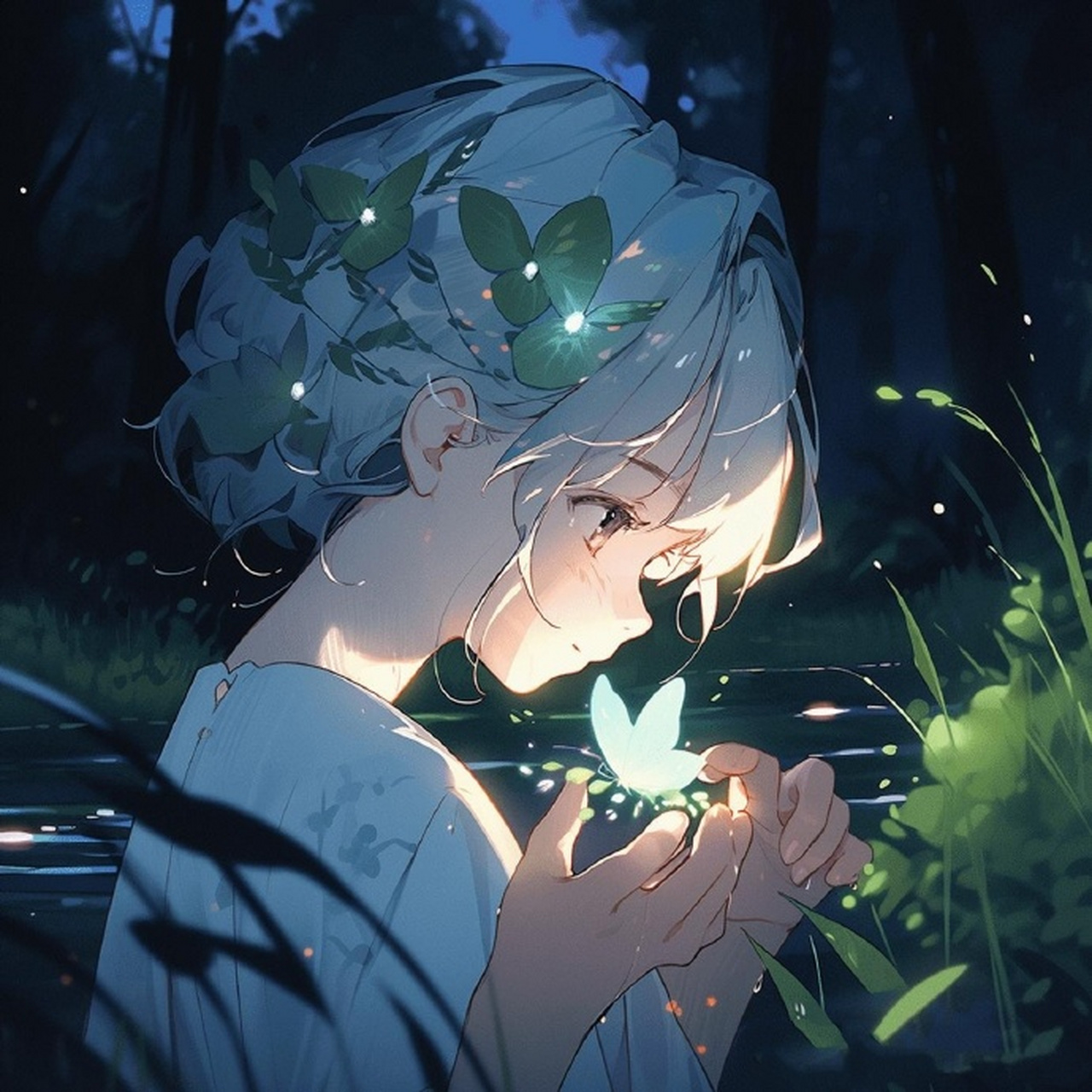 森林星光女孩治愈头像~032054209920 676767