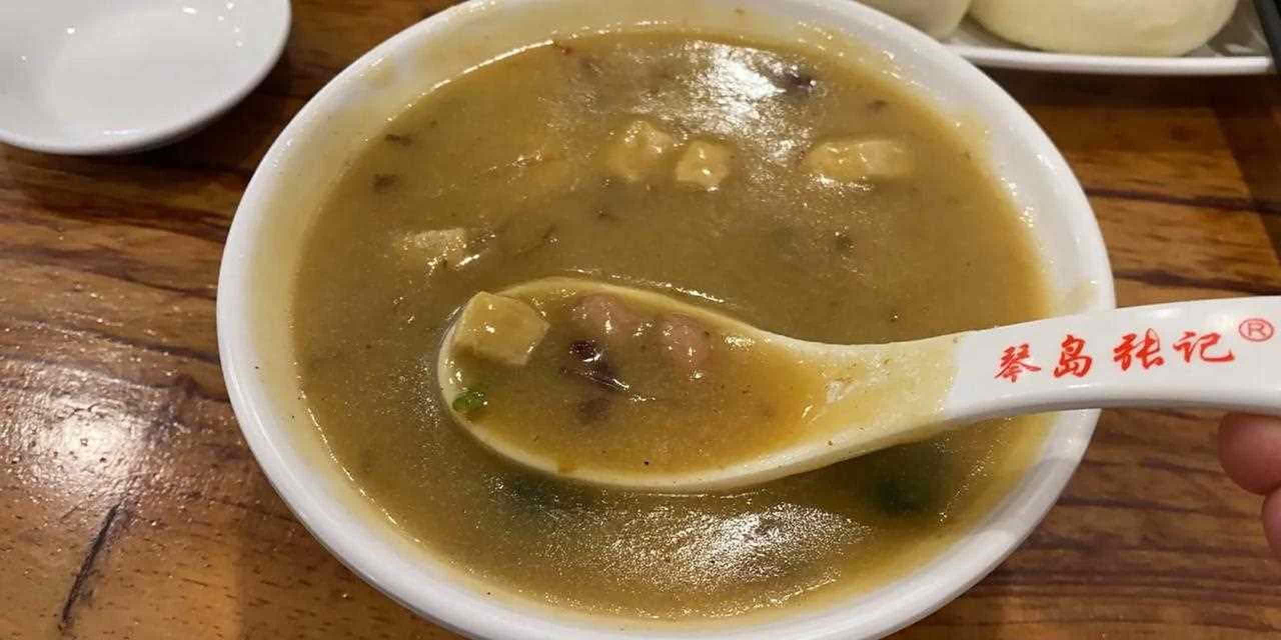 青岛特色早点"甜沫"! 类似内蒙的咸口油茶![m"icdrop]