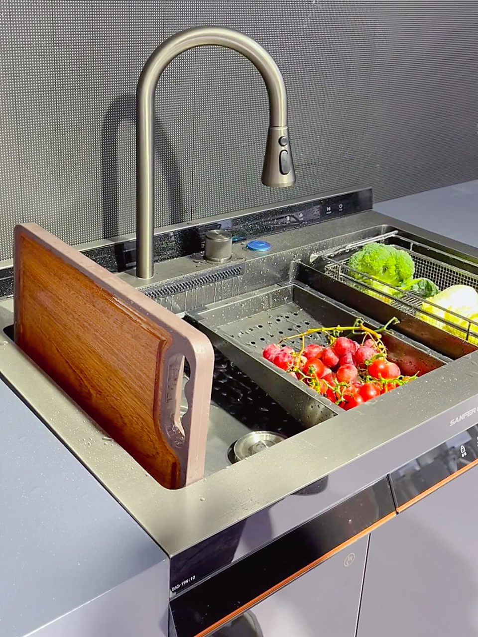 集成灶10大品牌帅丰【魔净70】洗碗机集成水槽,占地面积不到还1平米