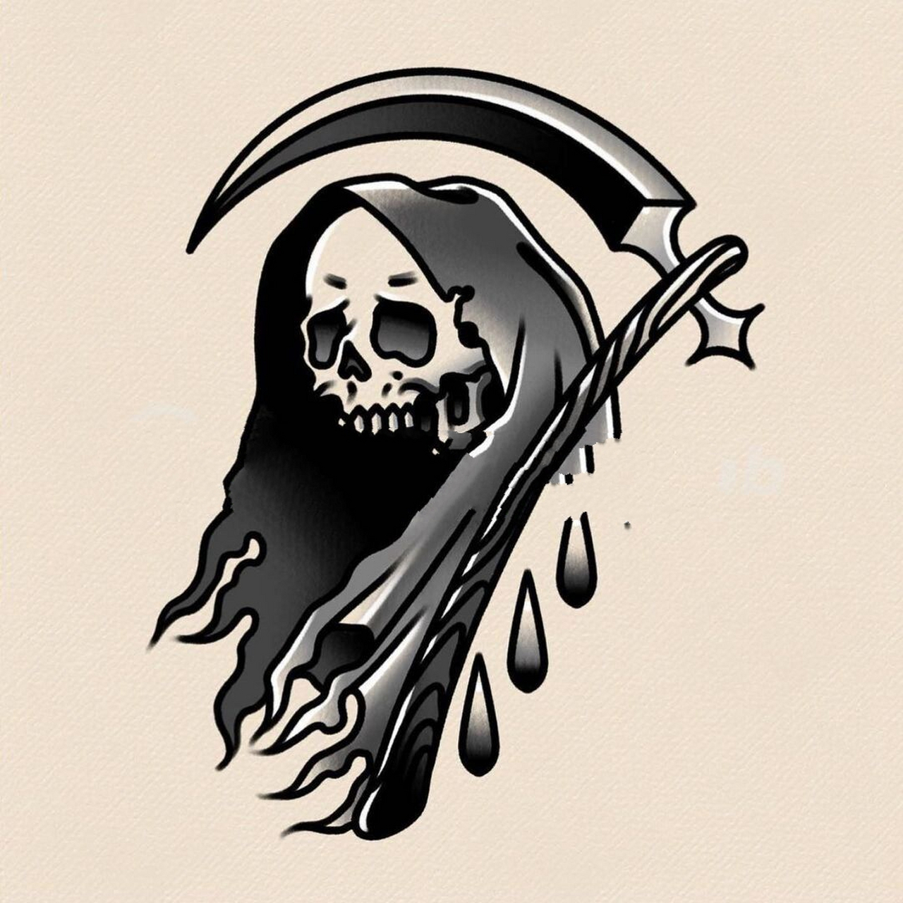 7张拼接小图花臂oldschool纹身