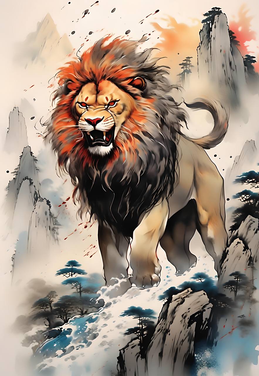 水墨画##狐狸##二次元##白狐##幻想##图片##动漫头像和壁纸##中国