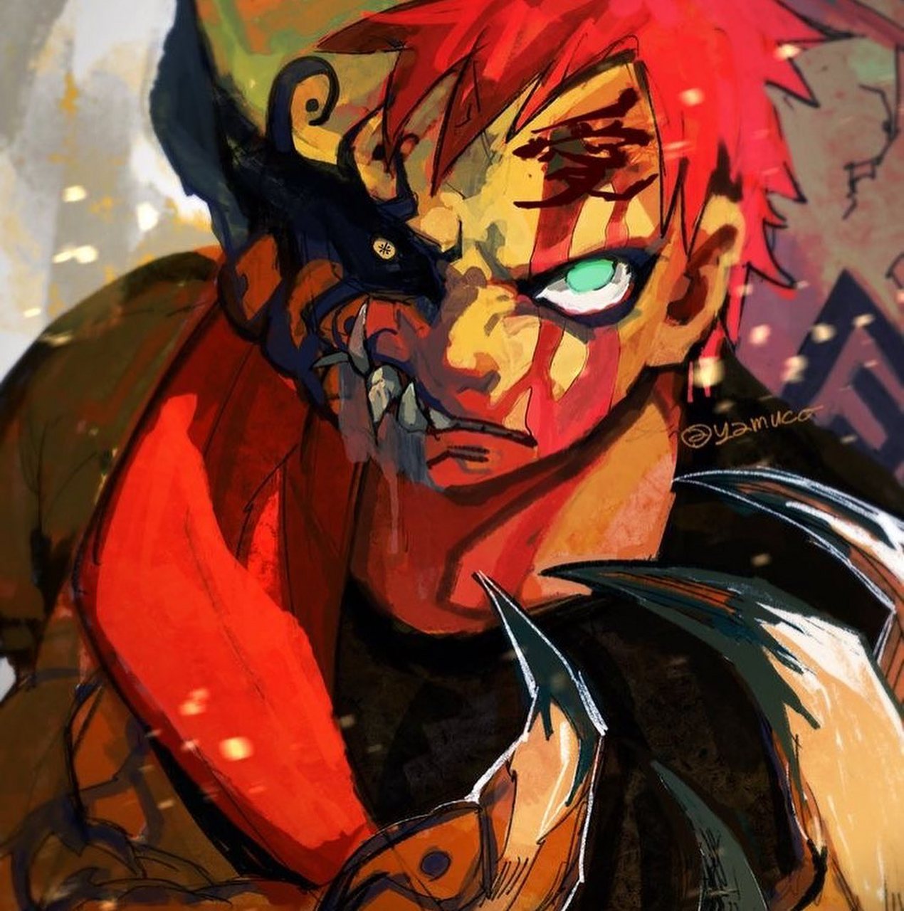 火影忍者# 我爱罗和一尾