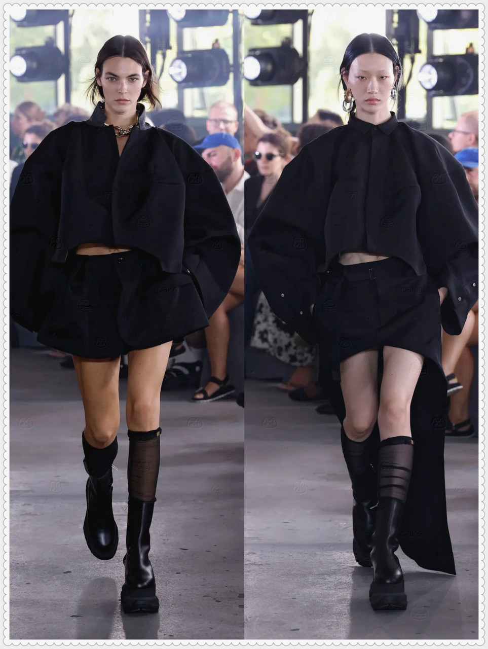 看起来sacai 2024的春夏系列非常飒爽,街头时尚的风格非常实穿.