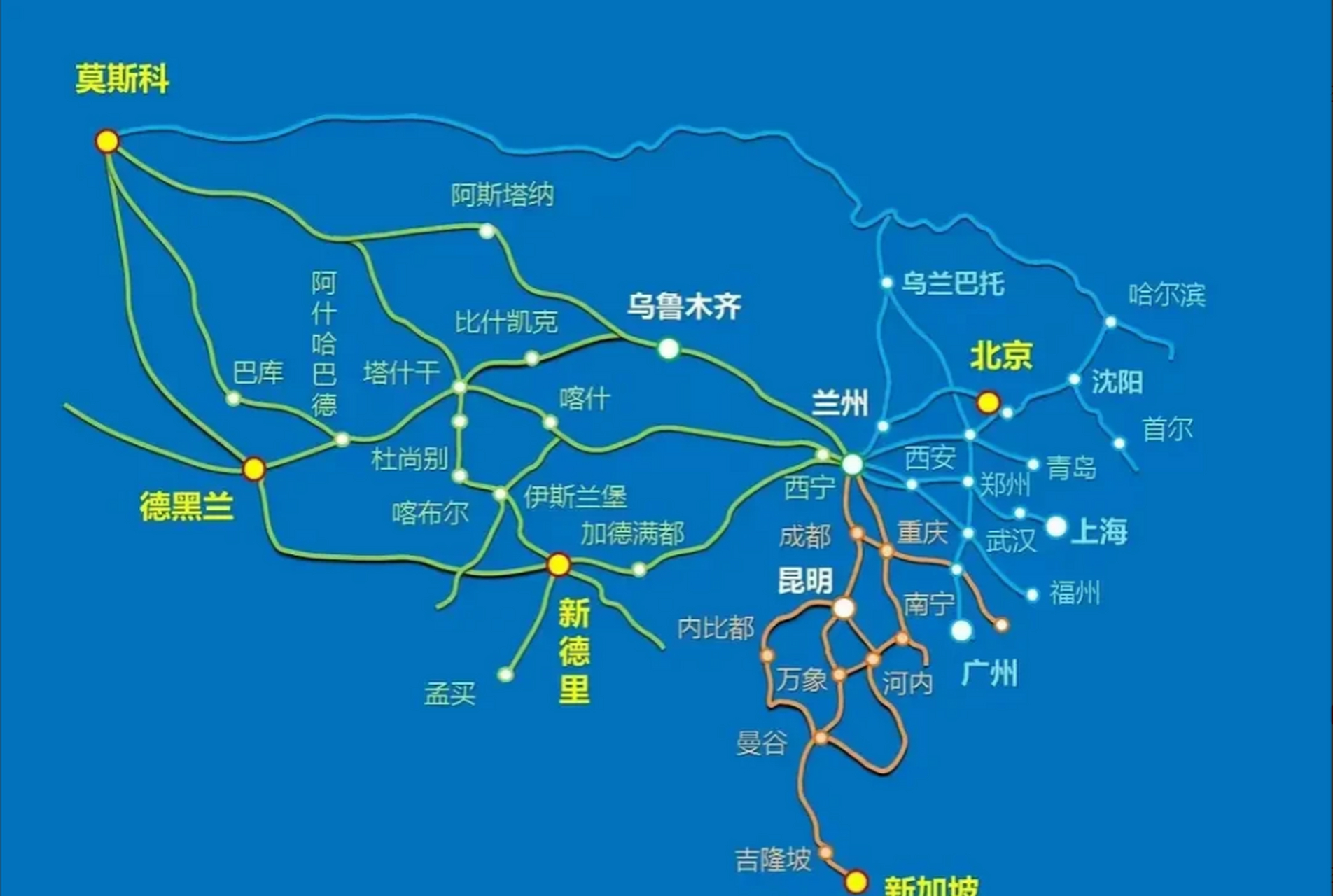 是新疆目前的铁路枢纽城市很多,比如说自治区首府乌鲁木齐市,新疆仅