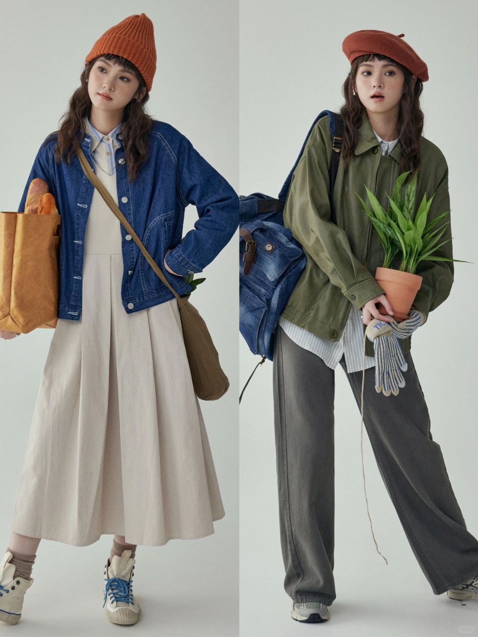 森系文艺复古穿搭 延续日杂风格,演绎少女的甜美感与少年的盐系感