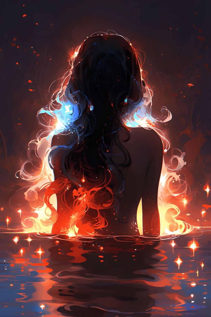 转身间的美丽画卷:渐变色背影之美