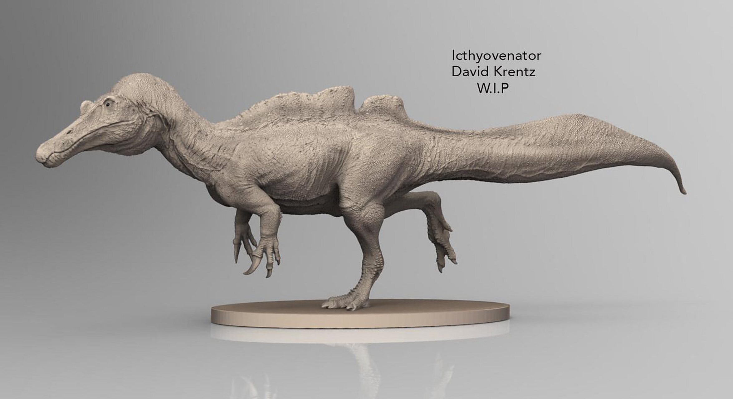 科学观察室# 大卫的新品鱼猎龙(ichthyovenator)        鱼猎龙属于