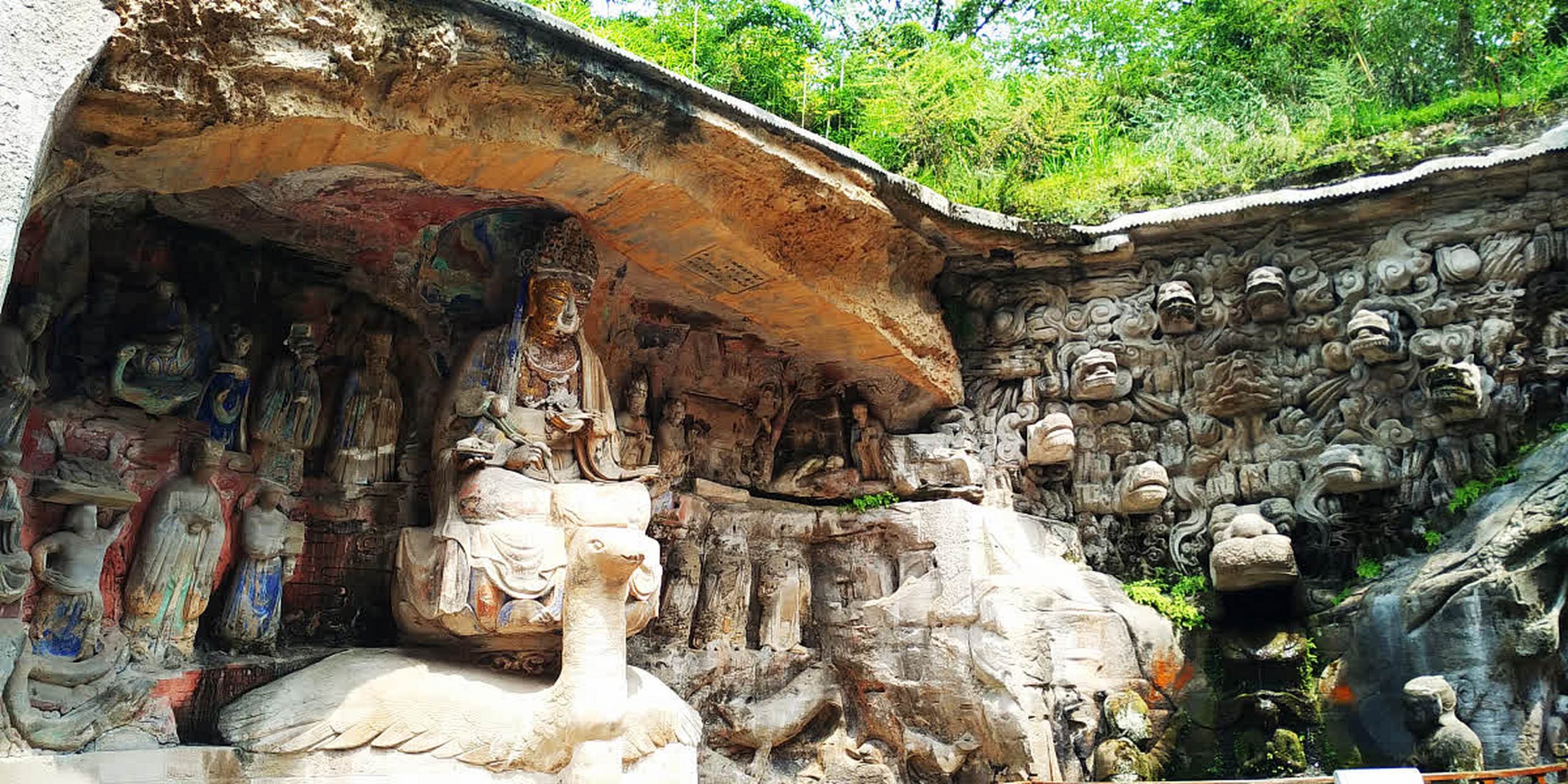 中暑游攻略#重庆大足石刻,位于重庆市大足区宝顶山上,是我国规模最大