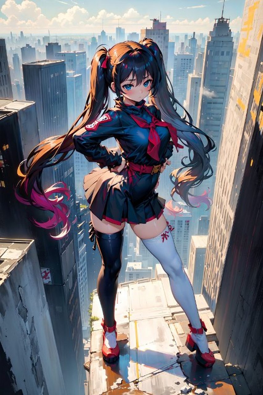 双马尾少女#动漫