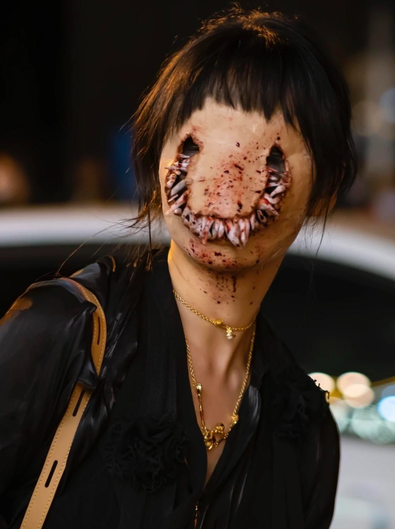 上海不愧是大城市,万圣节都能过得这么大叔万圣节恐怖造型图片