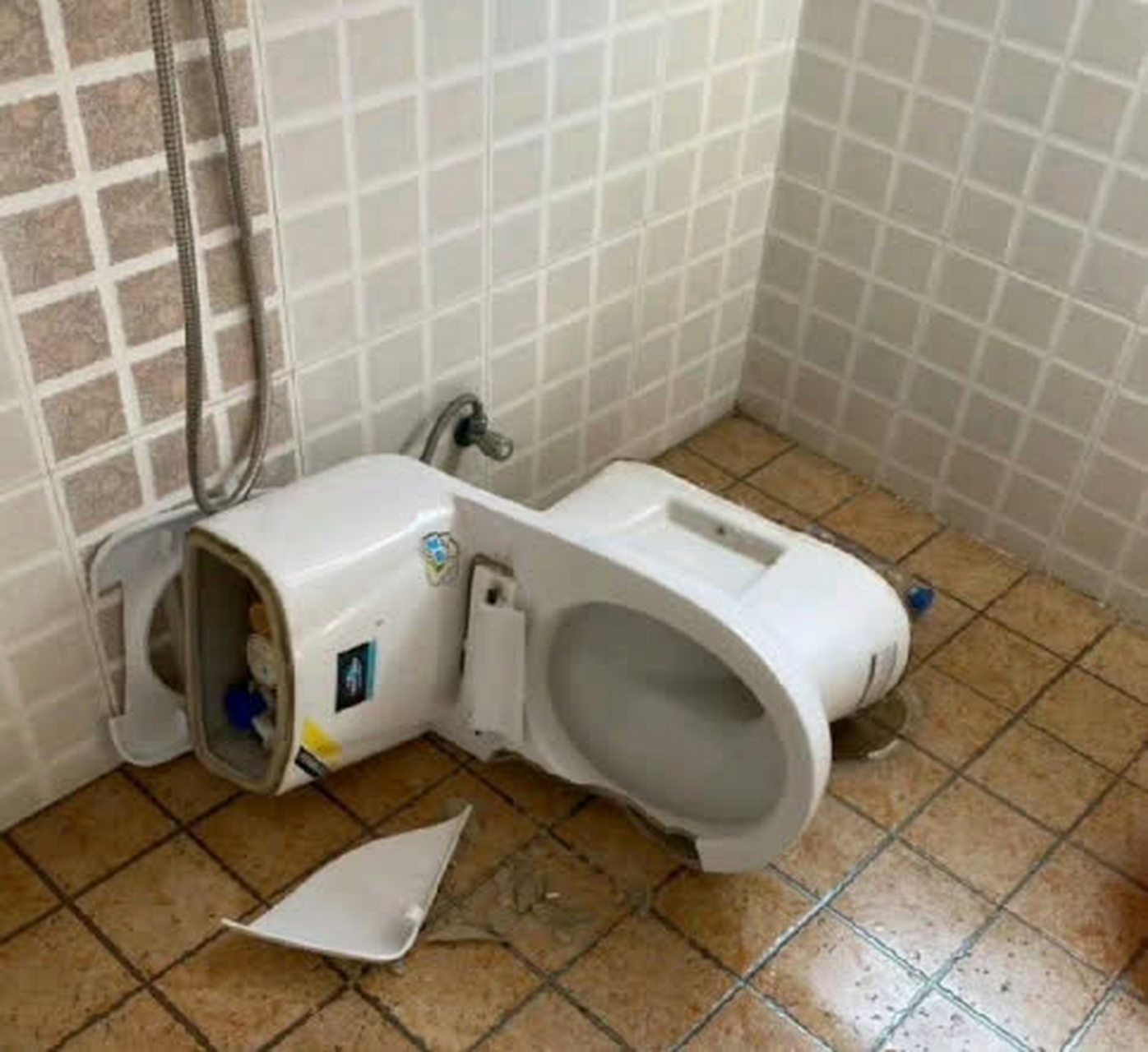 男朋友说厕所歪了,我就进去一看……这是什么鬼?#搞笑趣图