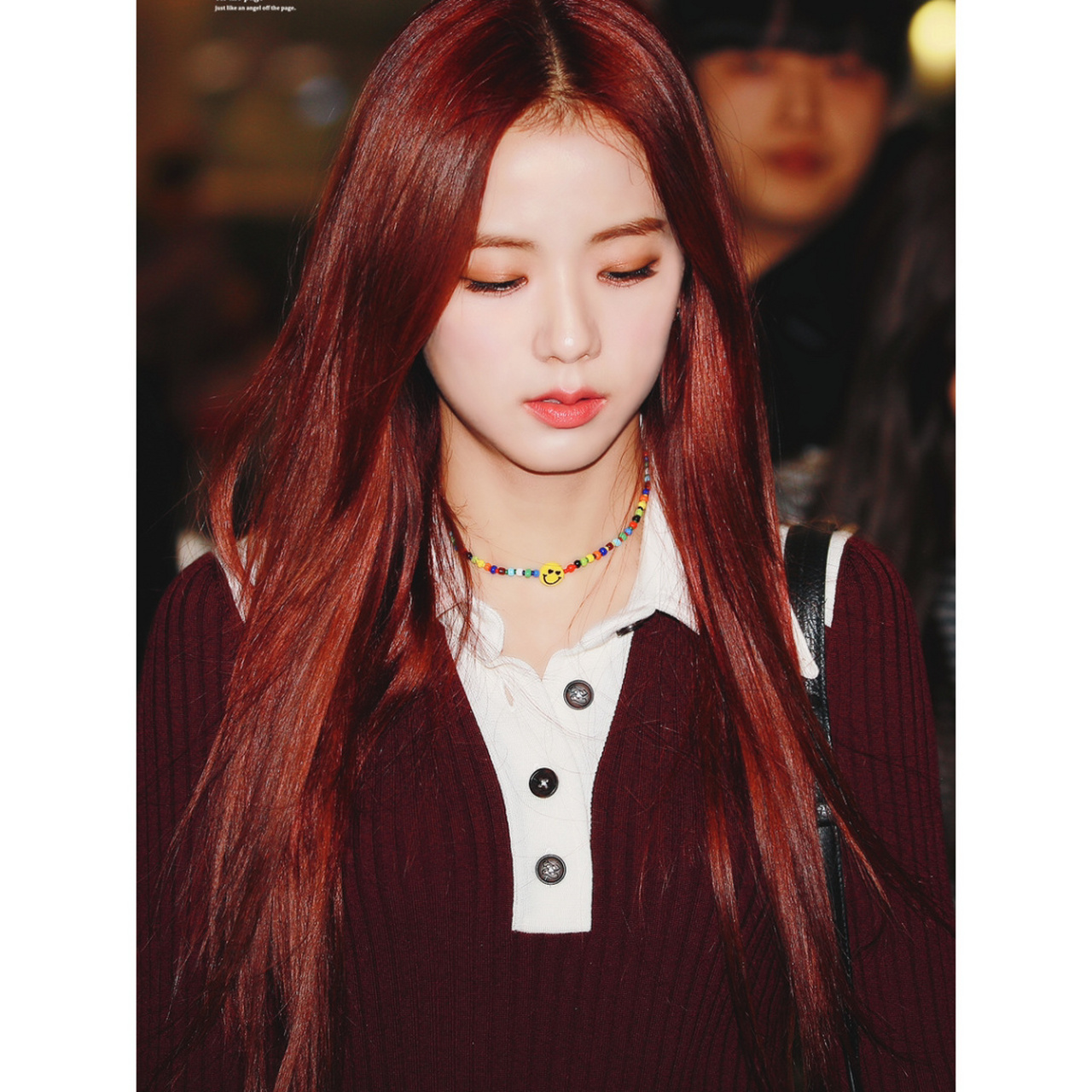 春日穿搭 kimjisoo金智秀日常私服穿搭分享 上衣|tommy hilfiger