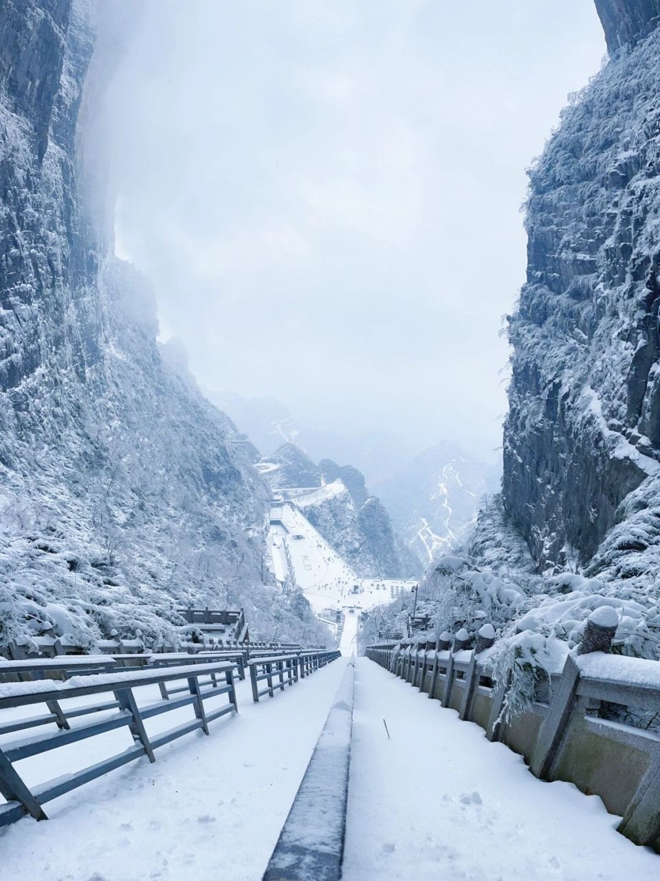 张家界冬天雪景图片图片