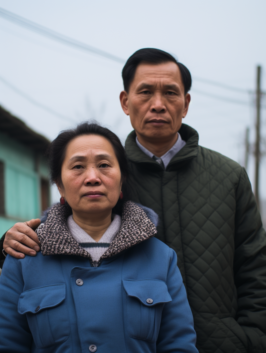 一家三口照片付伟伦母亲照片家属能