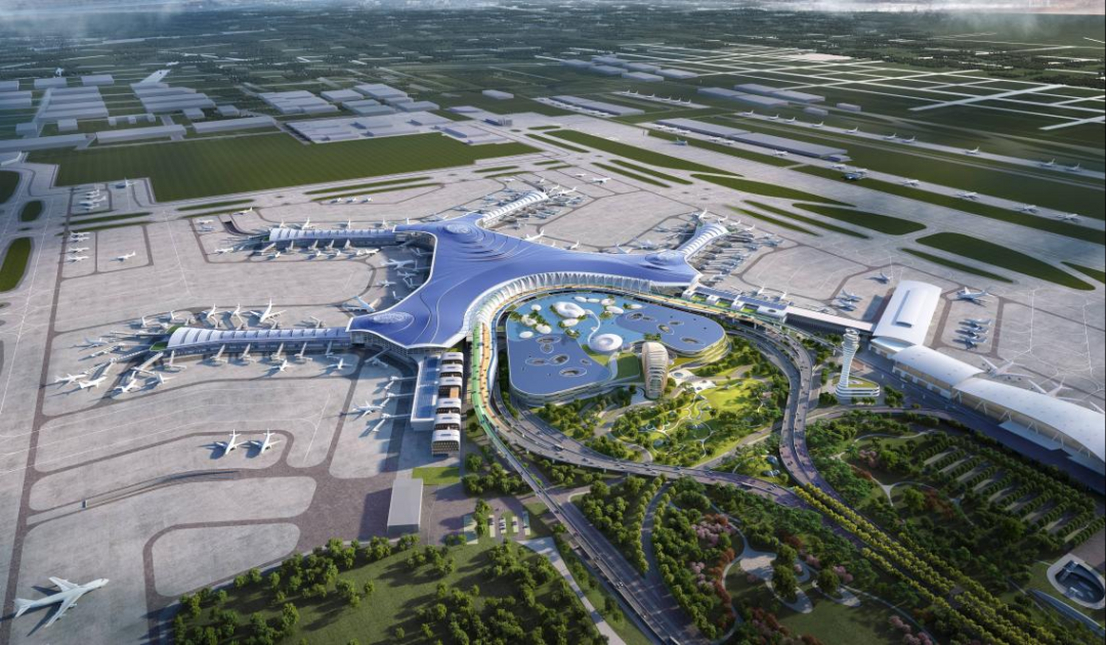 济南遥墙国际机场二期改扩建工程最新效果图曝光!