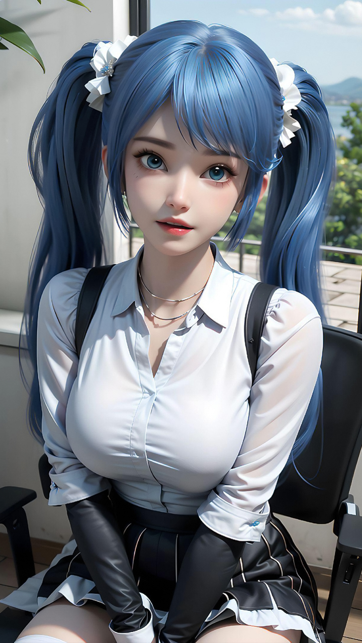 国漫女神|《元龙》高瑶ai全屏高清手机壁纸:动画中的原创角色,无忧城