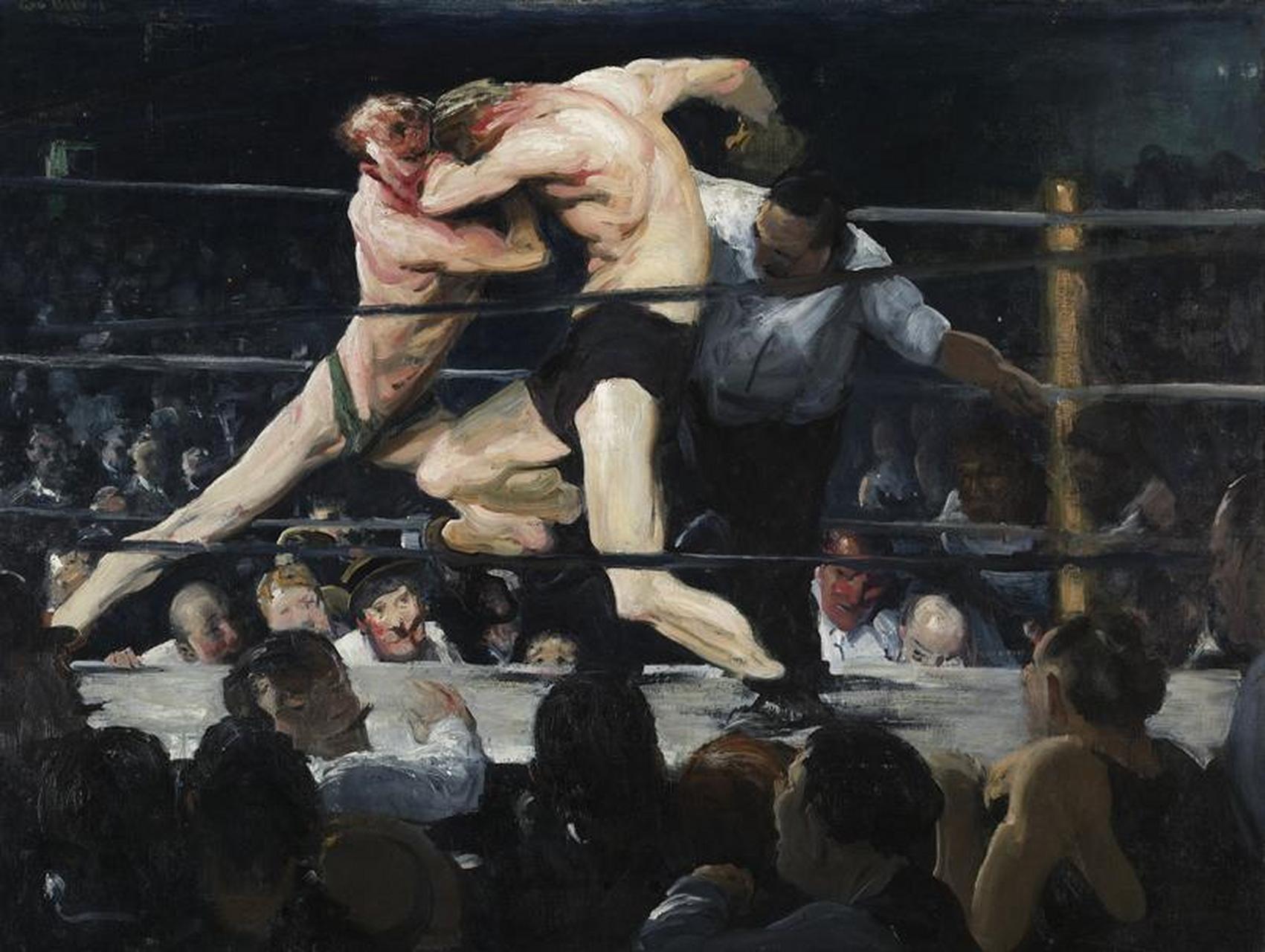 乔治·贝洛斯(george bellows1882~1925),贝洛斯是美国"八人画派"画家