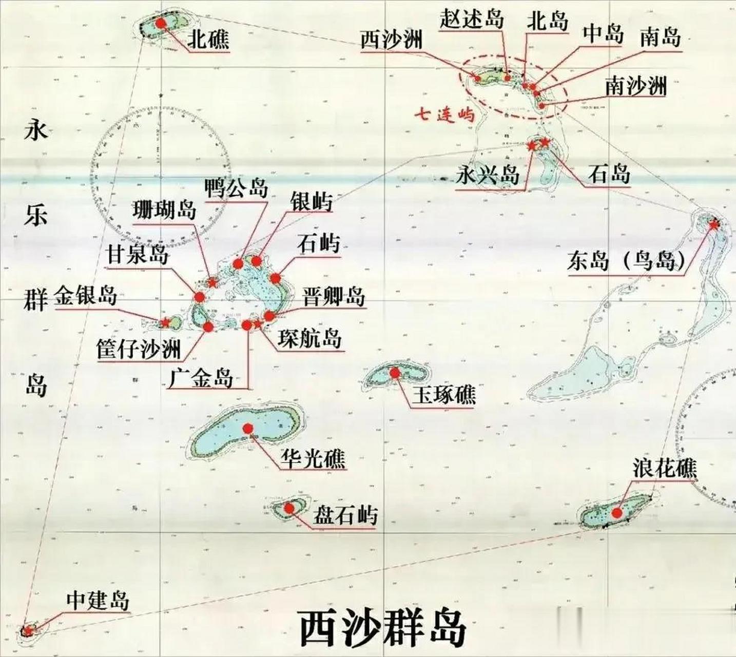 西沙群岛位置图片