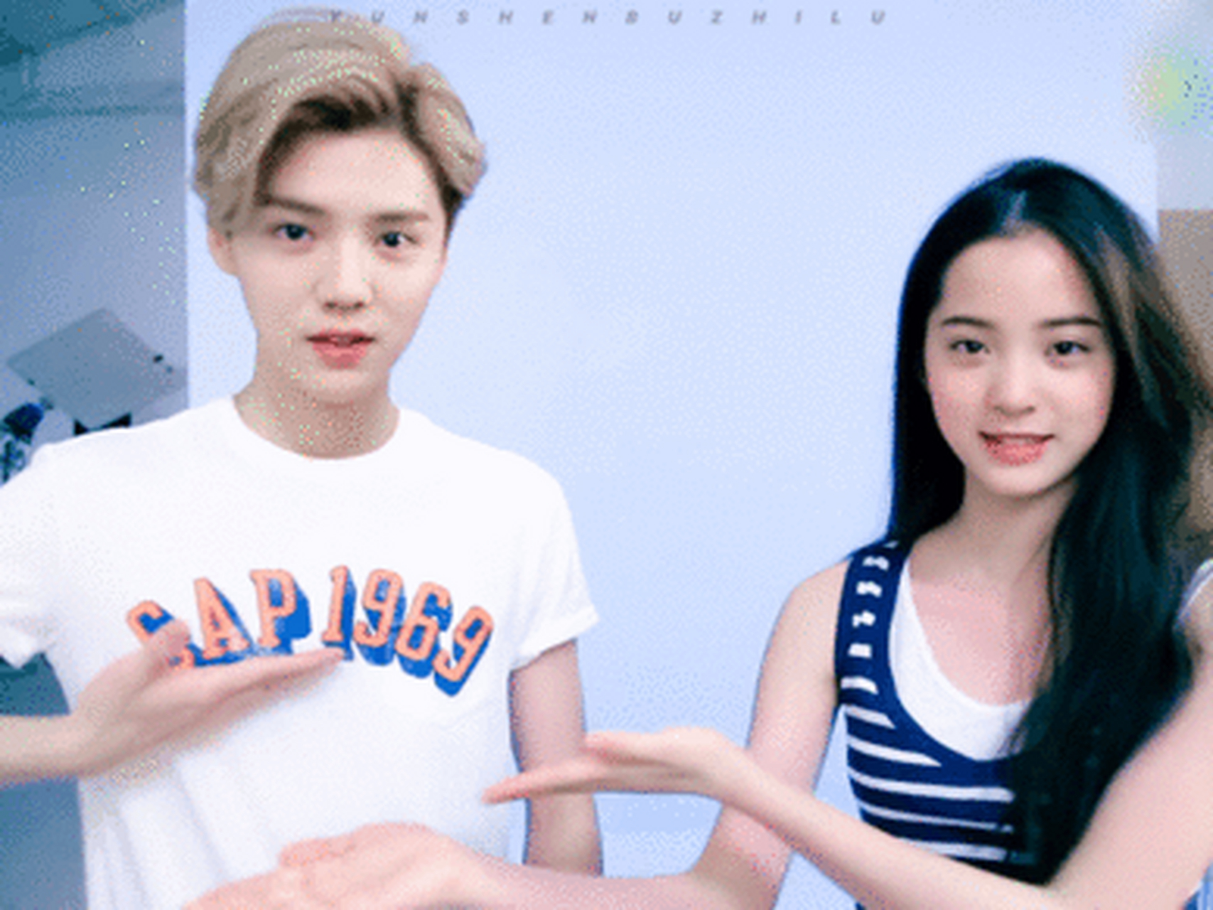 鹿晗欧阳娜娜早期同框# 鹿晗欧阳娜娜早期同框,真的好有元气