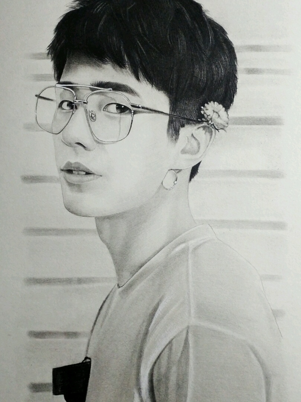 最好的我们,最好的余淮 最好的刘昊然~手绘素描刘昊然!帅炸啦!
