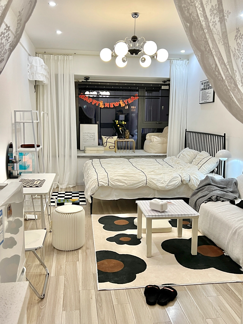 租房改造  四十平米的小公寓一个人住刚好 终于在 把公寓的硬件布置好