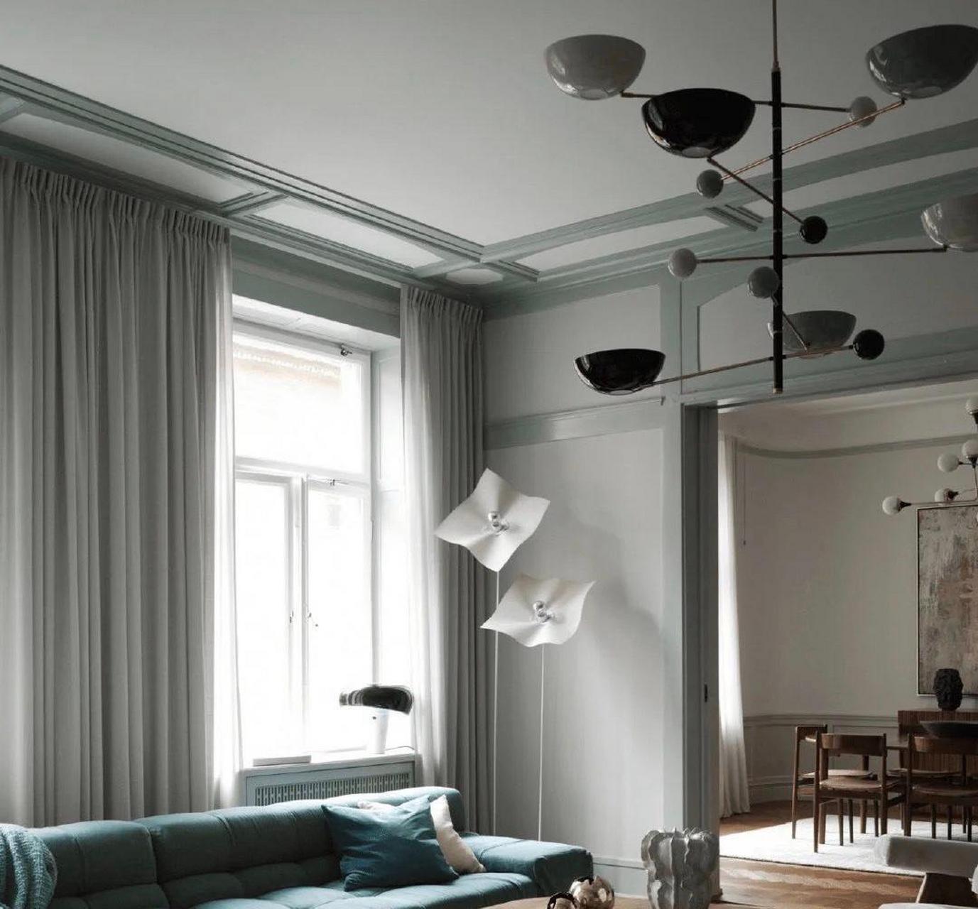 瑞士设计师的家,艺术气息满满的家装布置,温婉宜人的灰绿色,好高级!