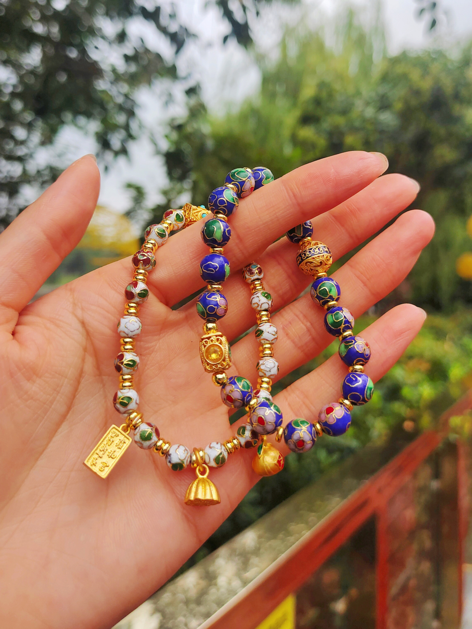 雍和宫景泰蓝丨精致国潮~腕间华丽绽放 出门就被姐妹们追着要链接的