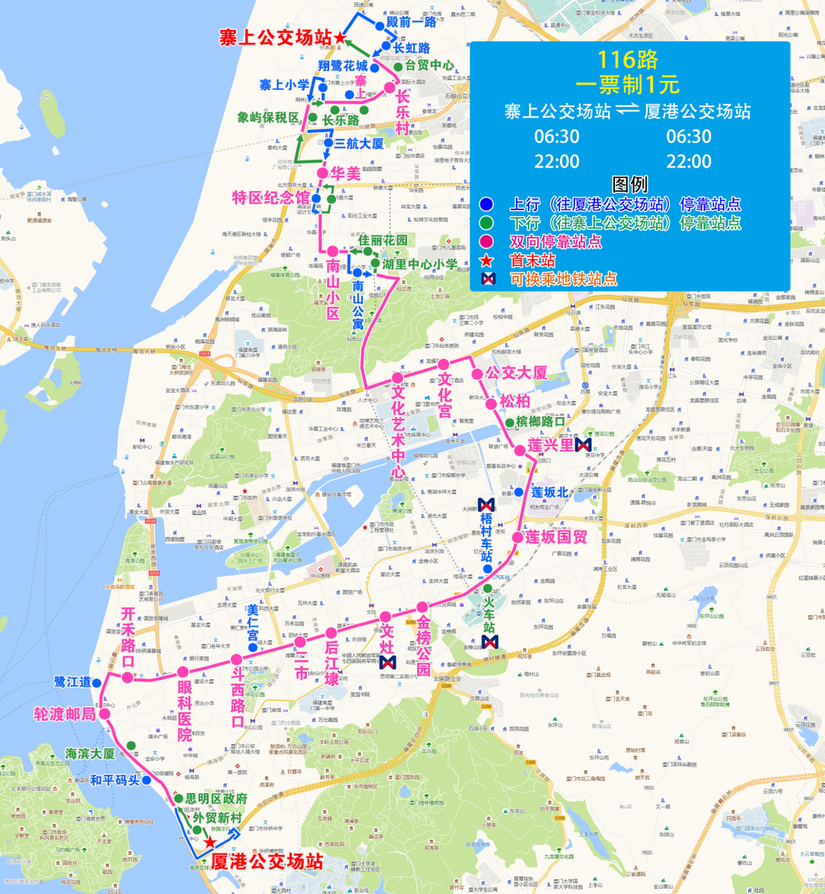 厦门842公交车线路图图片