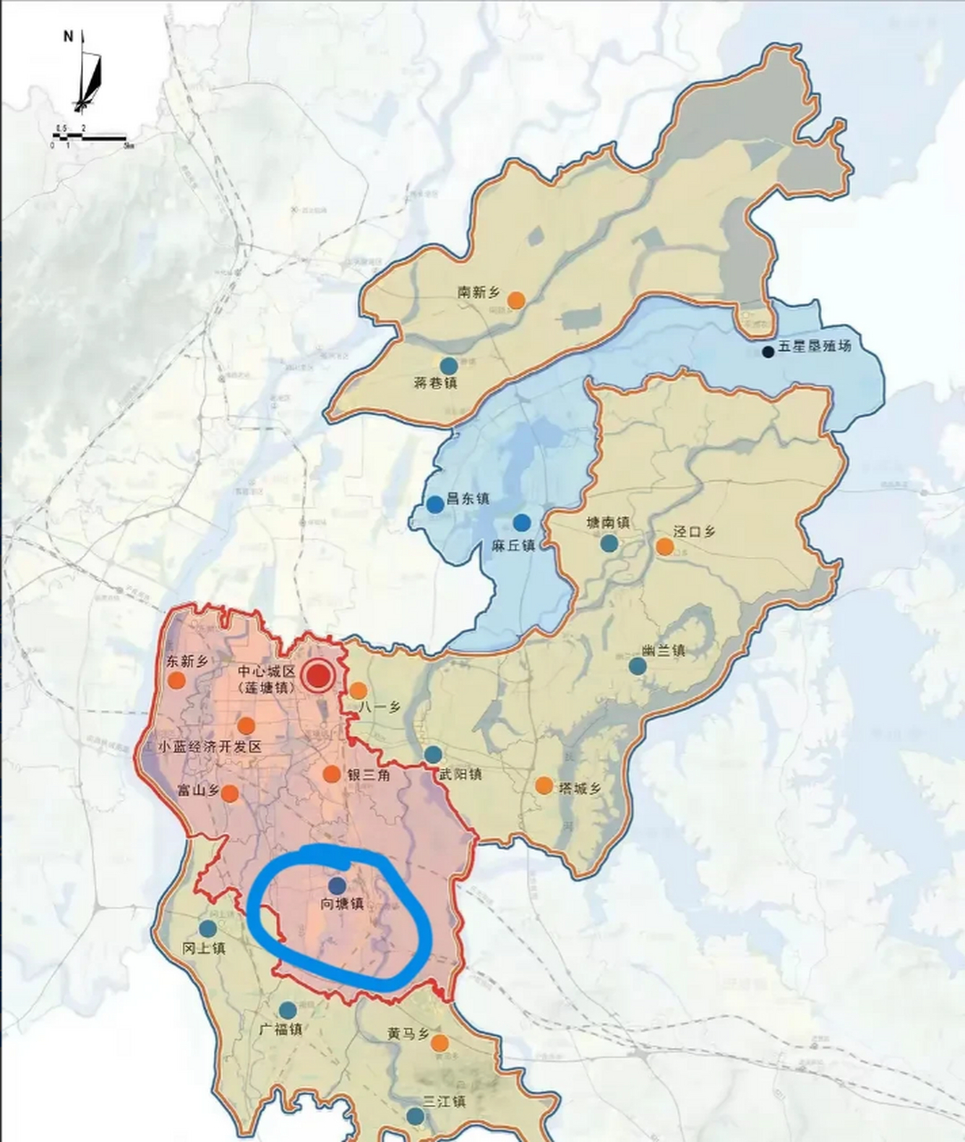 南昌县向塘镇中心卫生院依托向塘陆港新城建设为契机,申请专项经 1..