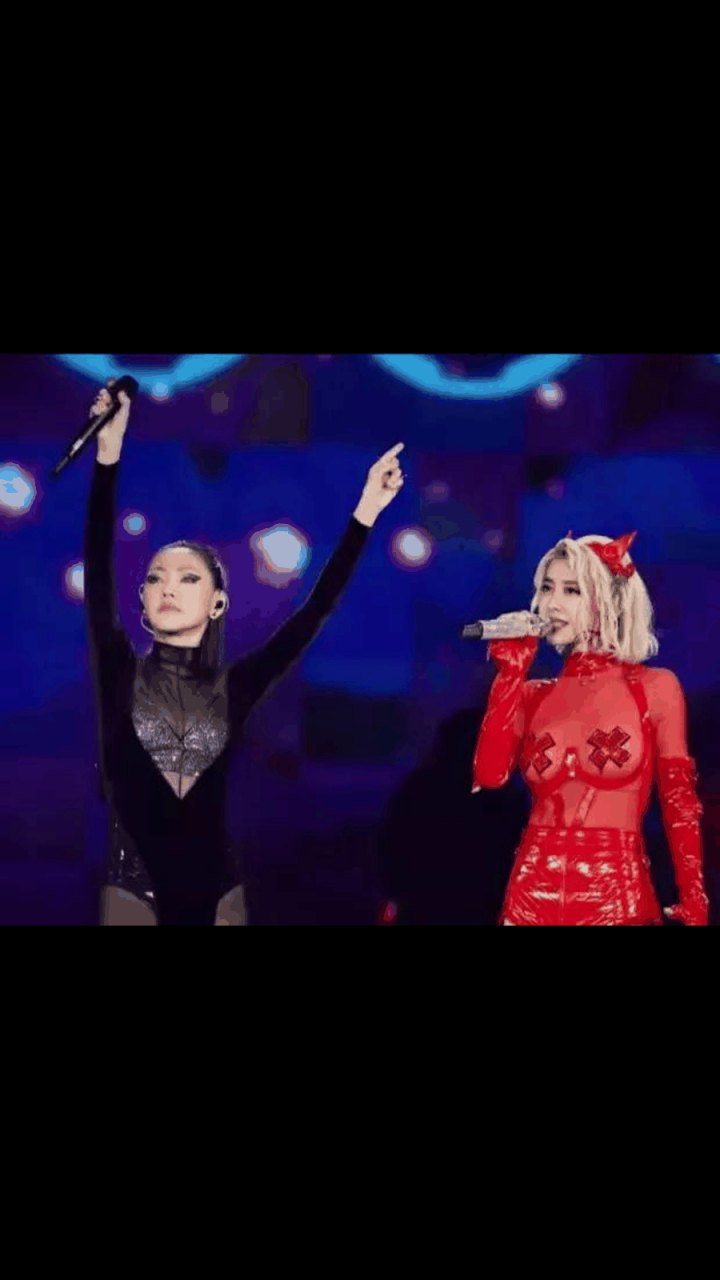 gif创作人# 万万没想到蔡依林和小s在演唱会上的服装太惊艳 两鹊哪