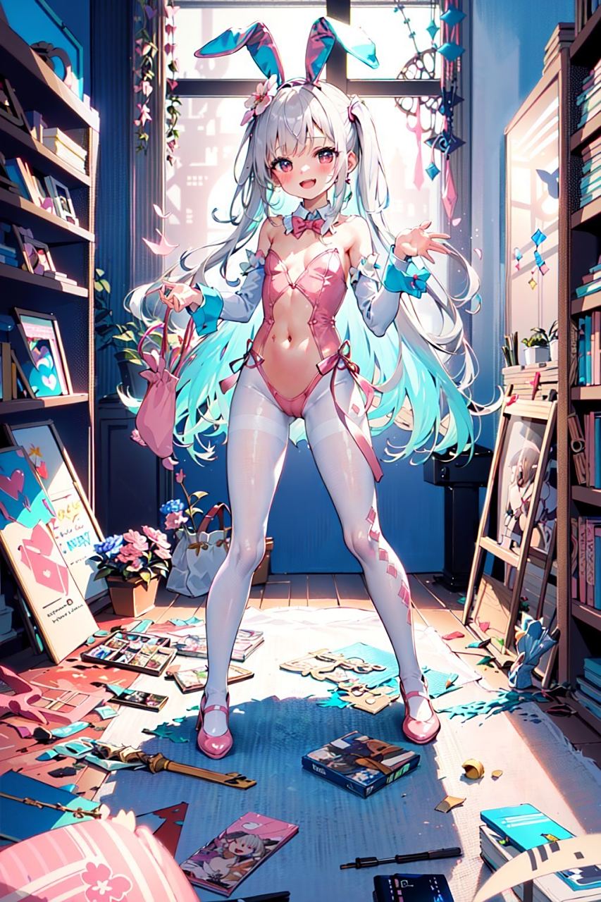 ai绘画# 这么可爱的兔女郎,你确定不要来一只吗?