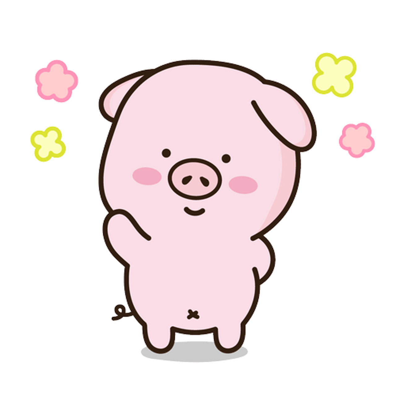 line表情包丨粉色小猪表情包