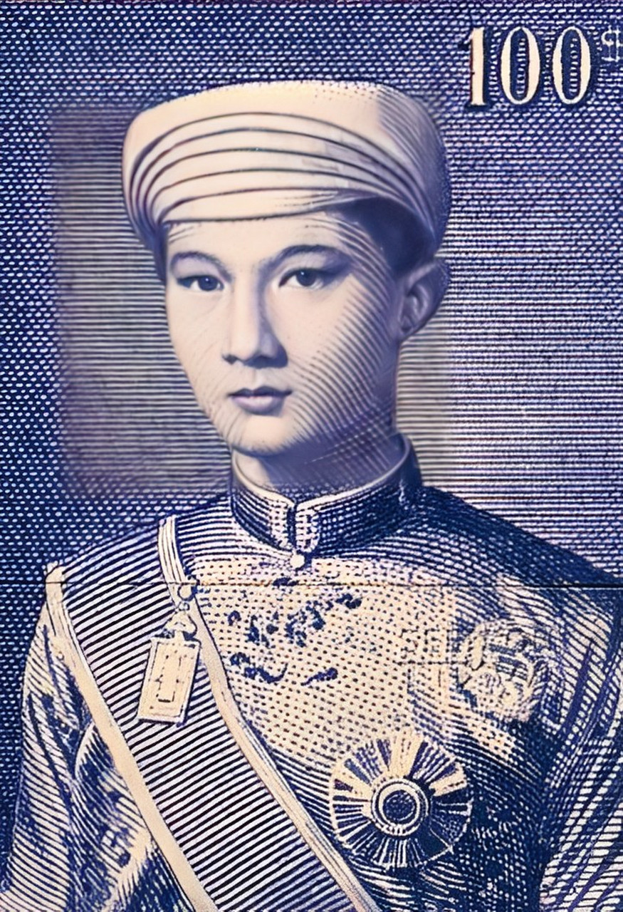 越南末代皇帝阮福宝龙旧照,生于1936年,越南末代皇帝长子,他的母亲是