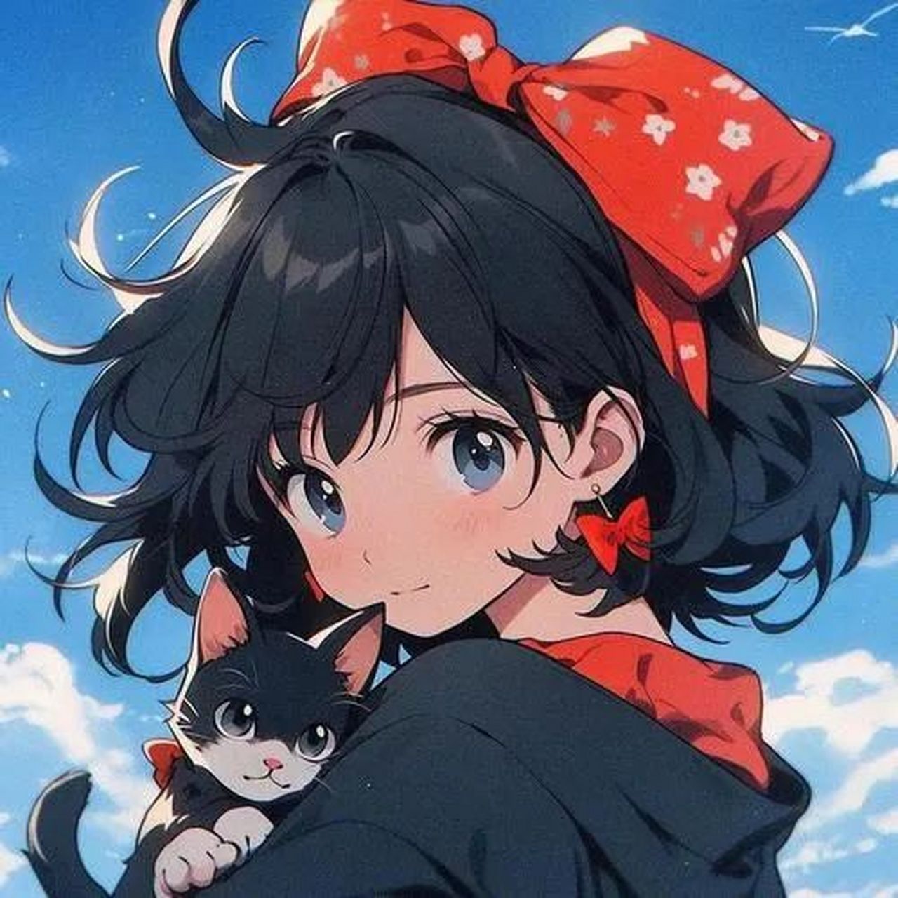 动漫女生头像  "爱像石子落在雪山的尖,攀爬上去要汇聚一整个春天.