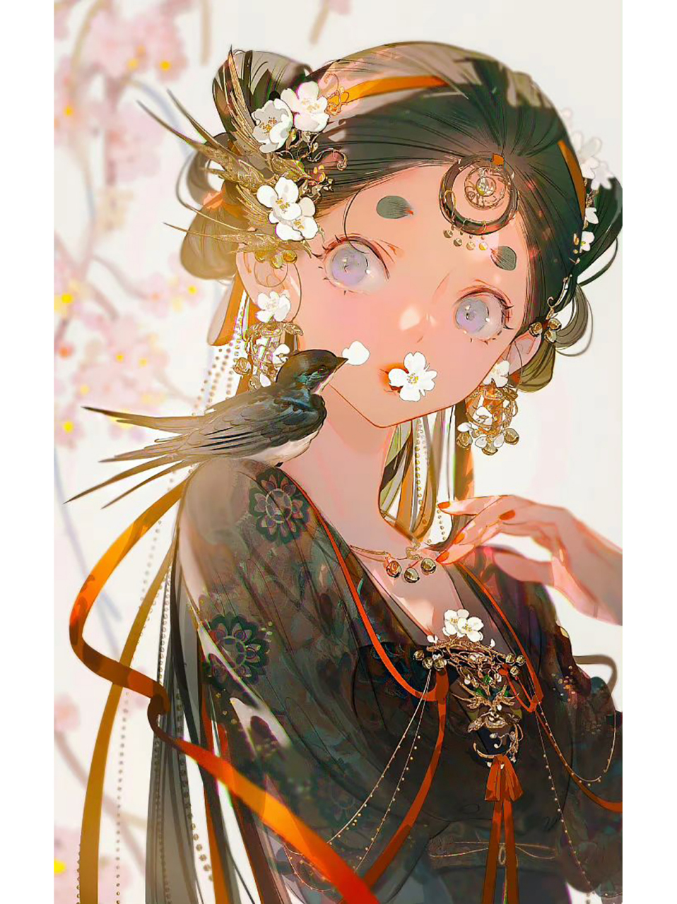 宝藏画师推荐 眠狼|插画分享  绝美!